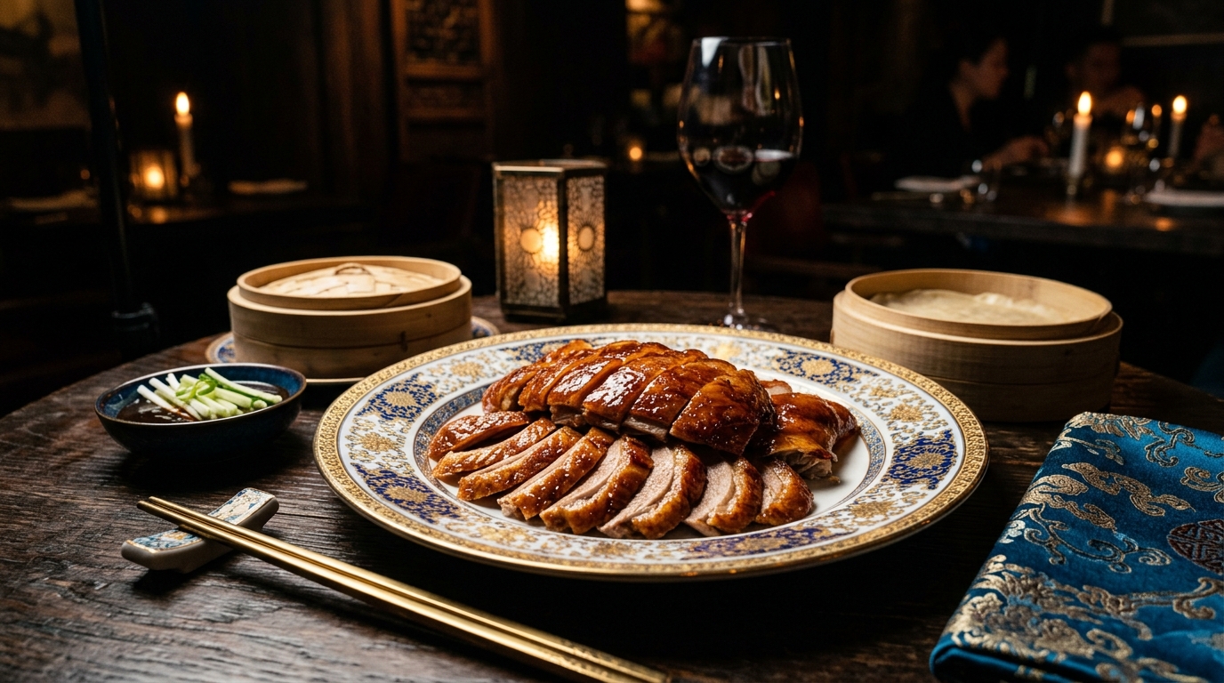 Roast duck platter